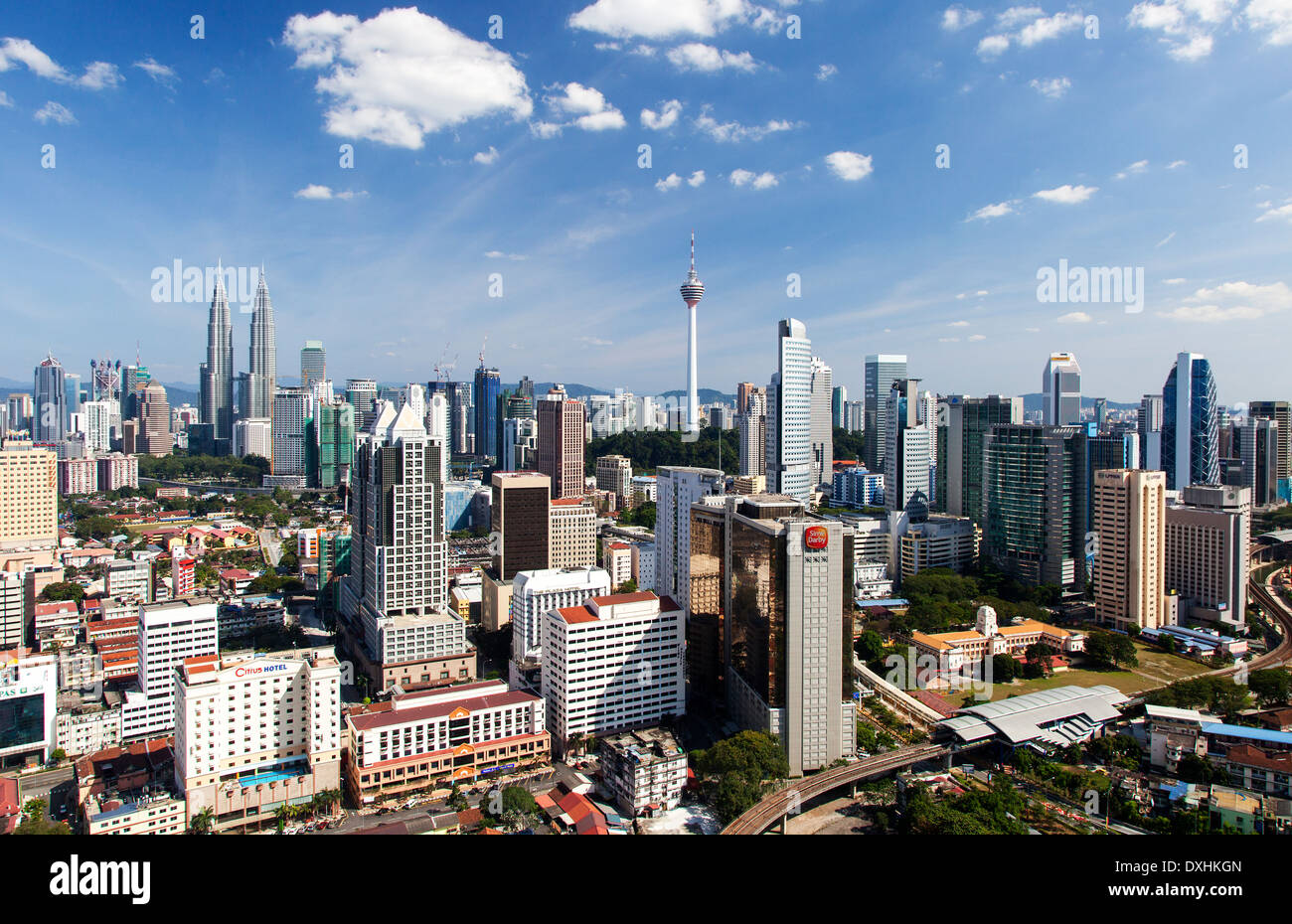 Kuala Lumpur Skyline, Malaysia Stock Photo