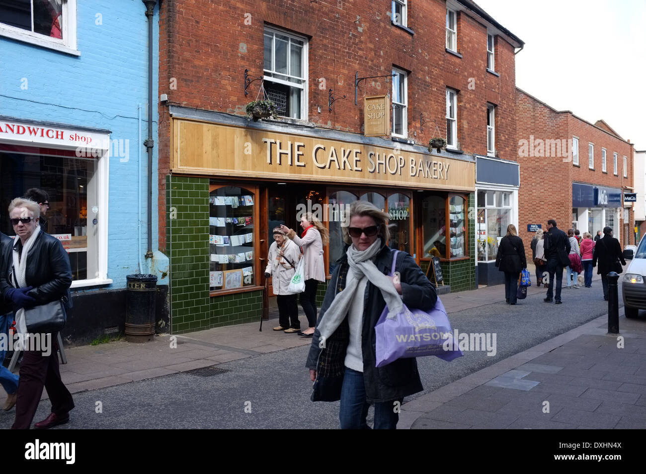 The Cake Shop Bakery, 19 The Thoroughfare, Woodbridge, Suffolk, IP12 1AA Stock Photo