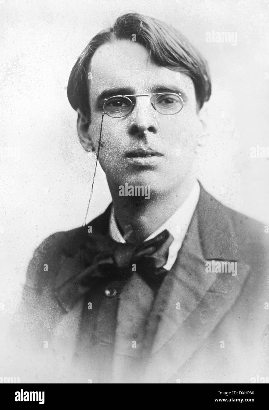 W.B. YEATS (1865-1939) Irish poet about 1900 Stock Photo