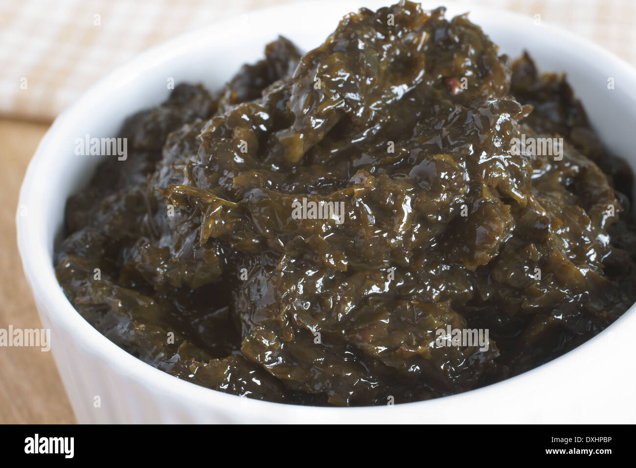 Laverbread a traditional Welsh delicacy made from laver or seaweed Stock Photo 68002922 Alamy