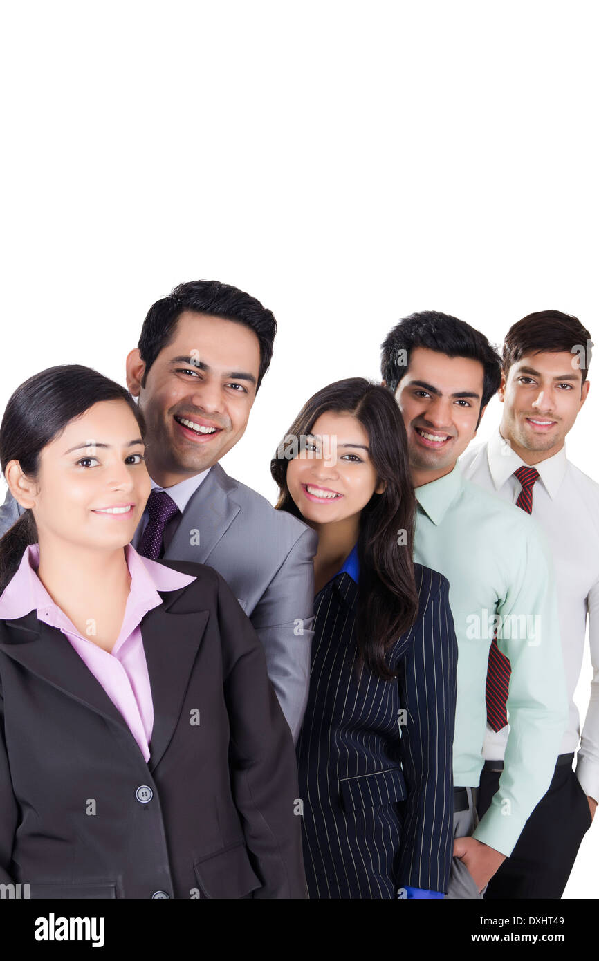 Indian Business People Standing Together Stock Photo - Alamy