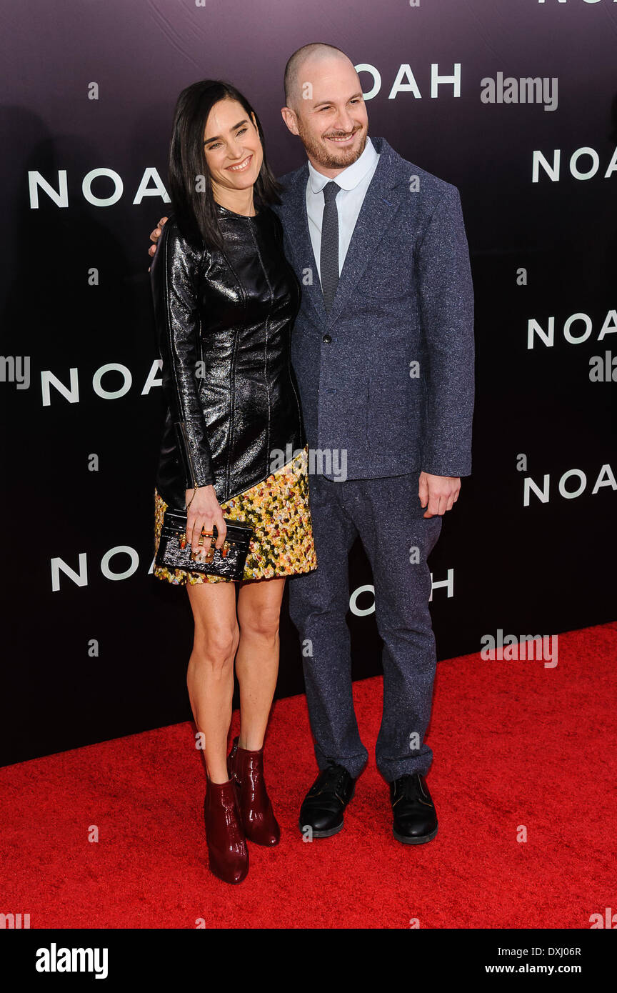 New York, New York USA. 26th Mar, 2014. Darren Aronofsky and Jennifer Connelly attend the New York premiere of 'Noah' at The Ziegfeld Theater in NYC on March 26th, 2014. Credit:  Patrick Morisson/Alamy Live News Stock Photo
