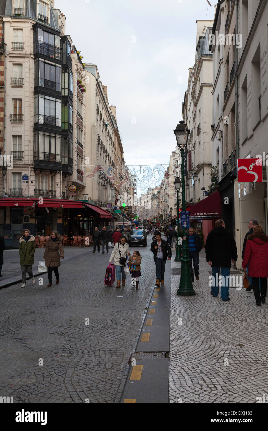 Historic Rue St Denis, Paris, France Stock Photo Alamy
