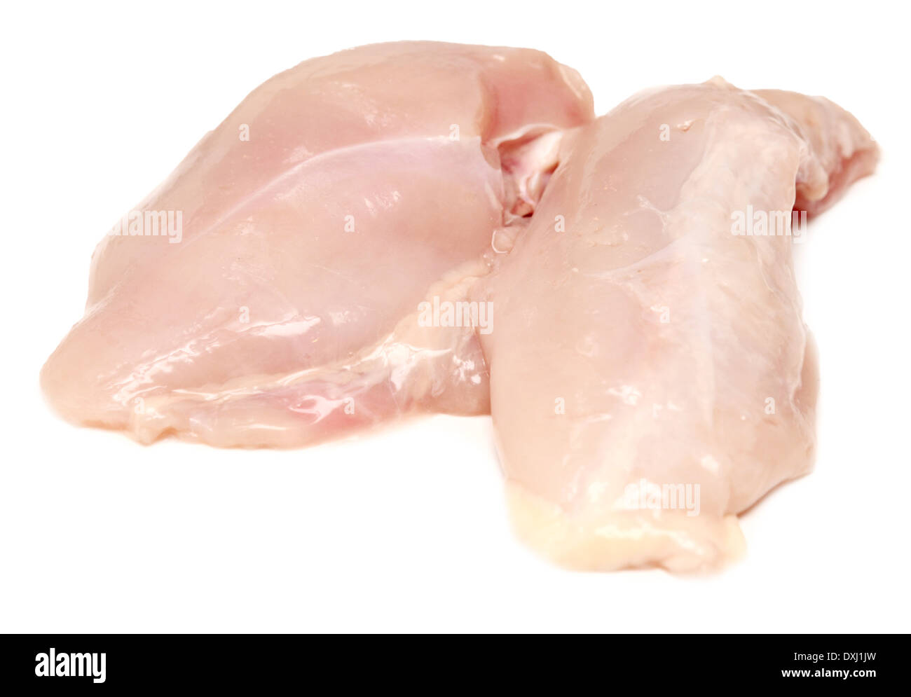 chicken filet isolated on white Stock Photo - Alamy