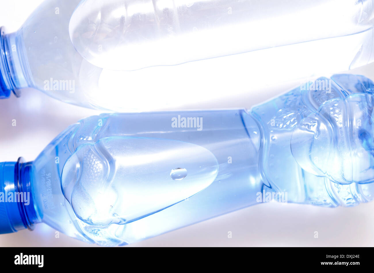 two bottles of water isolated on white Stock Photo Alamy