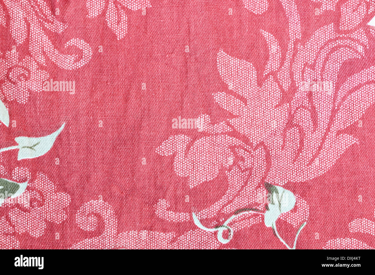 Red Flower Printed Stretchy Pants