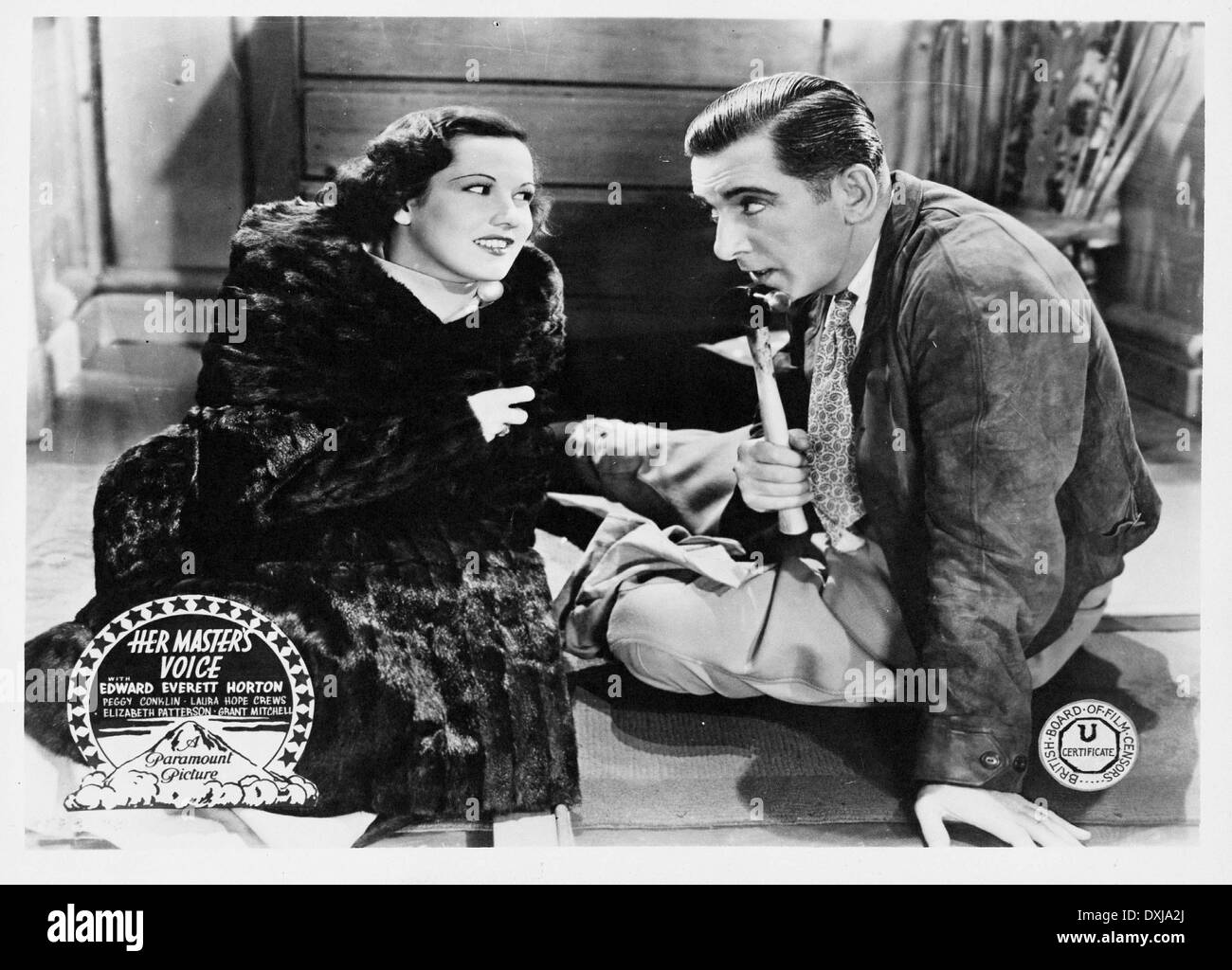 HER MASTER'S VOICE Stock Photo Alamy