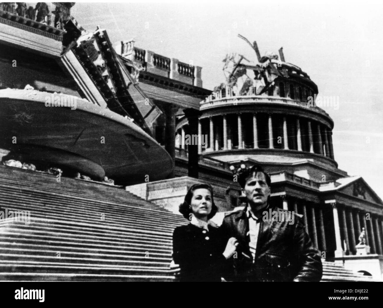 EARTH VS THE FLYING SAUCERS Stock Photo