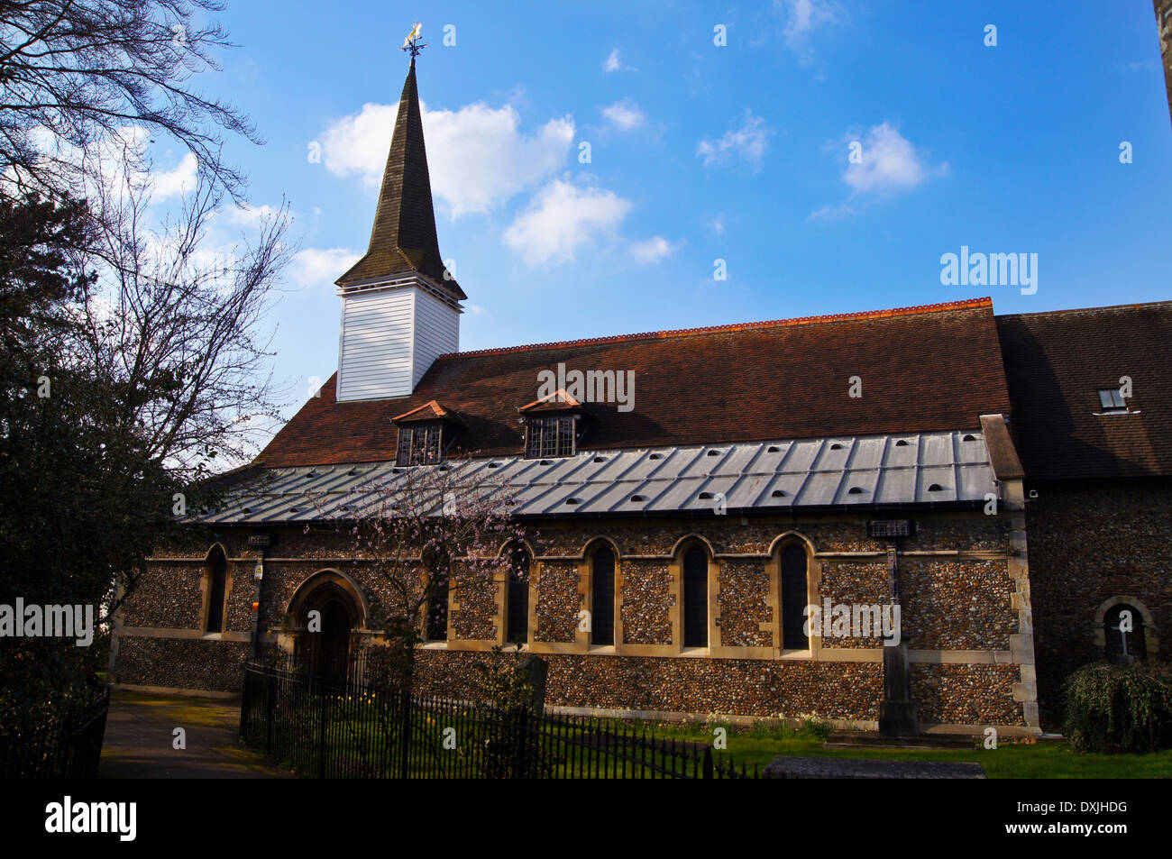 St. Martin's church, Chipping Ongar, Essex, England Stock Photo