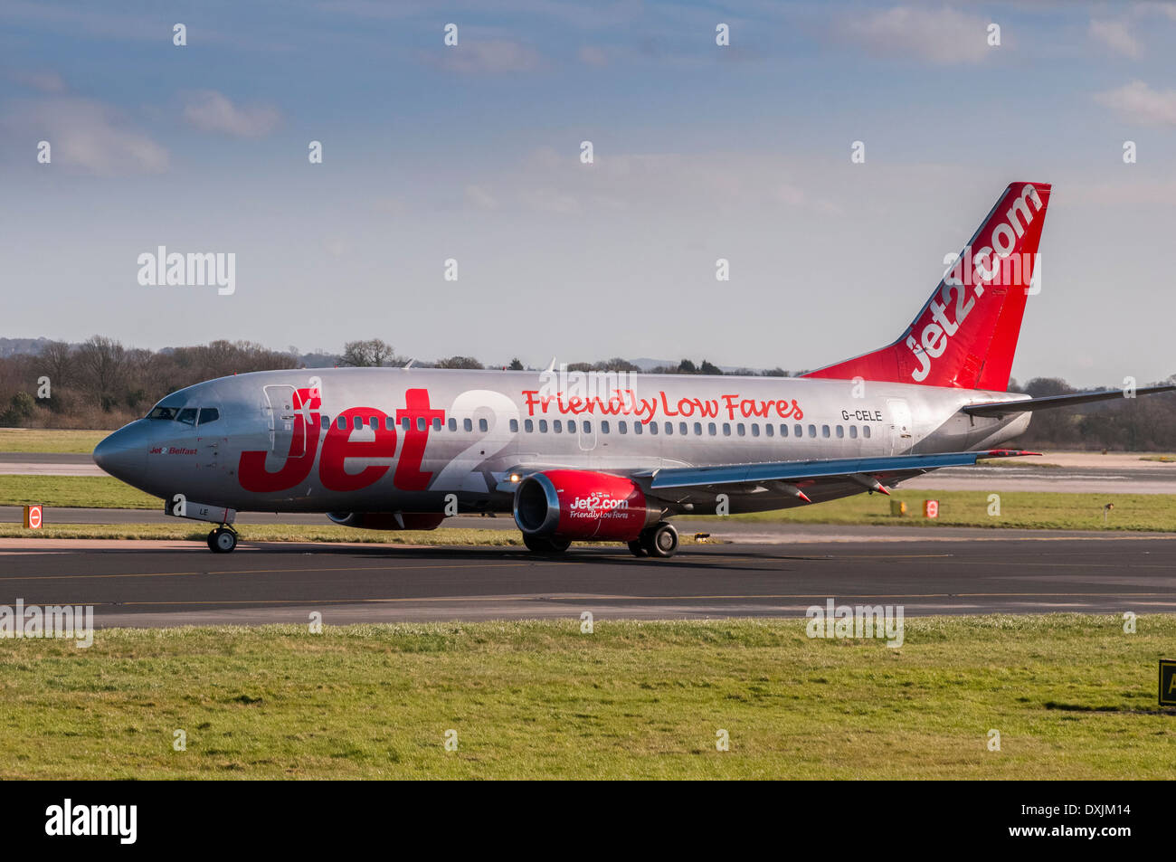 Aircraft at Manchester airport. Jet2 Boeing 737 Stock Photo Alamy