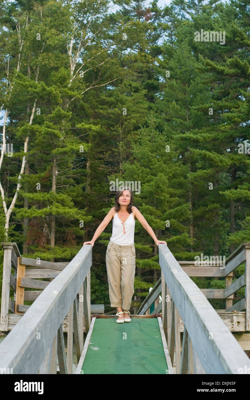Mature woman outdoors hi-res stock photography and images - Alamy
