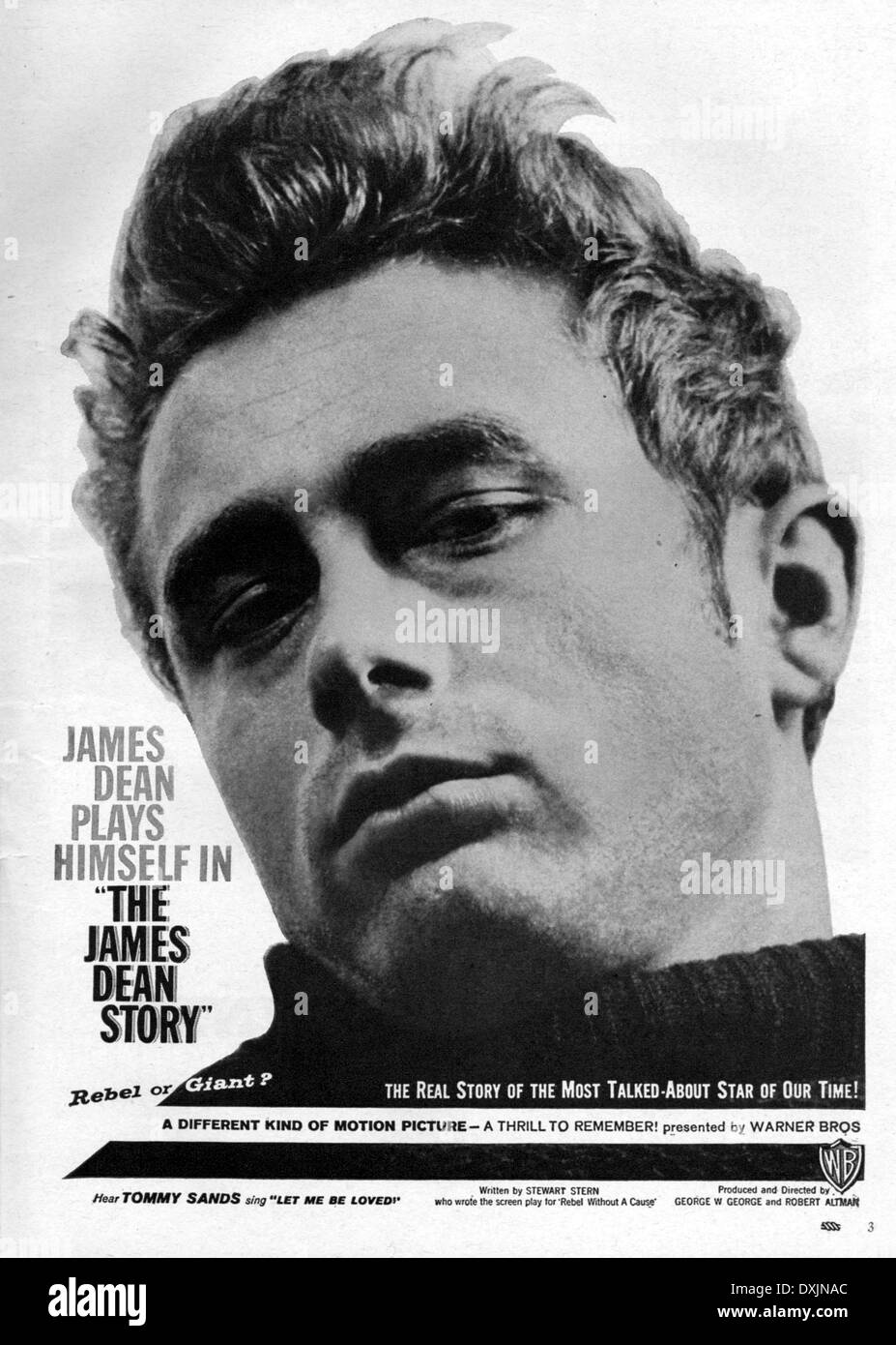 THE JAMES DEAN STORY Stock Photo