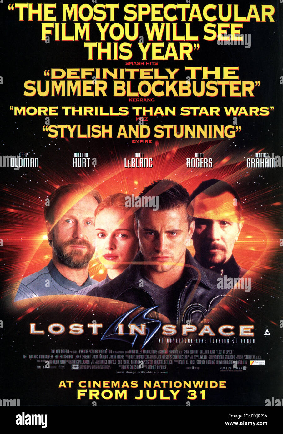 LOST IN SPACE (US/UK 1998) NEW LINE CINEMA Stock Photo