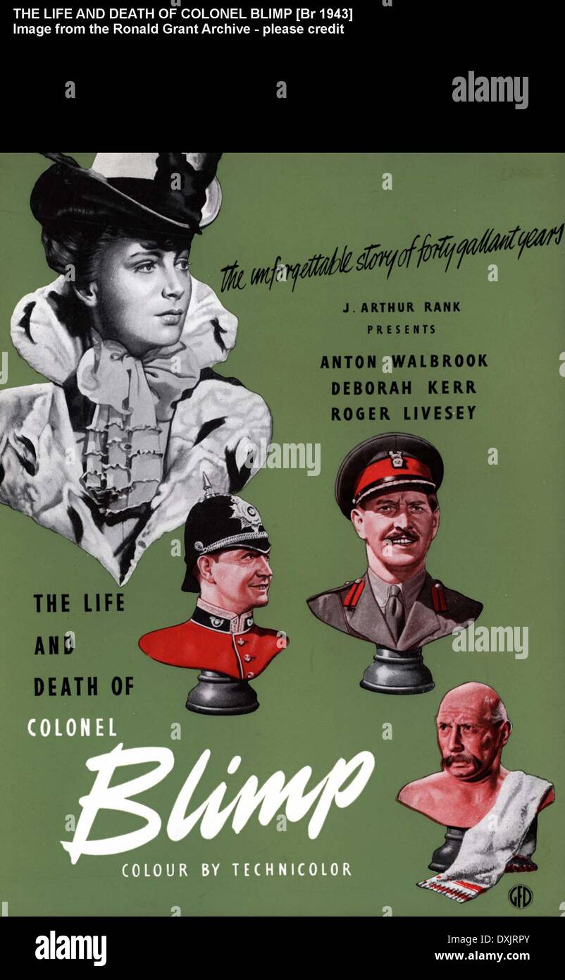 LIFE AND DEATH OF COLONEL BLIMP Stock Photo