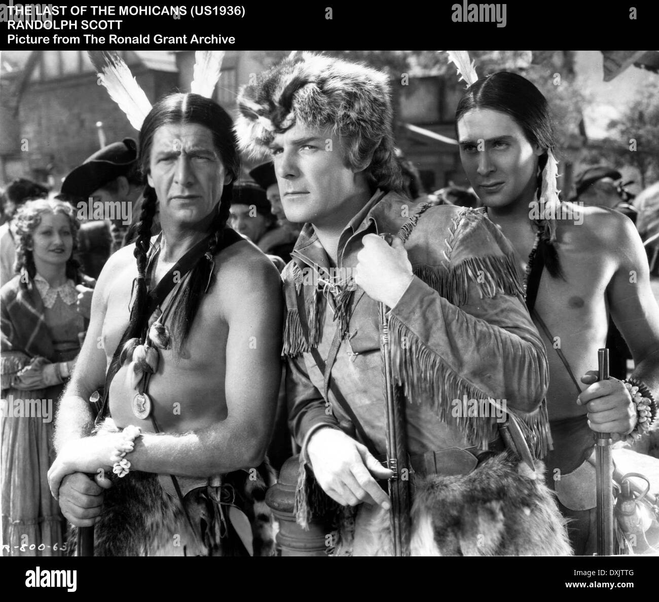The last of the mohicans 1936 black and white stock photos images
