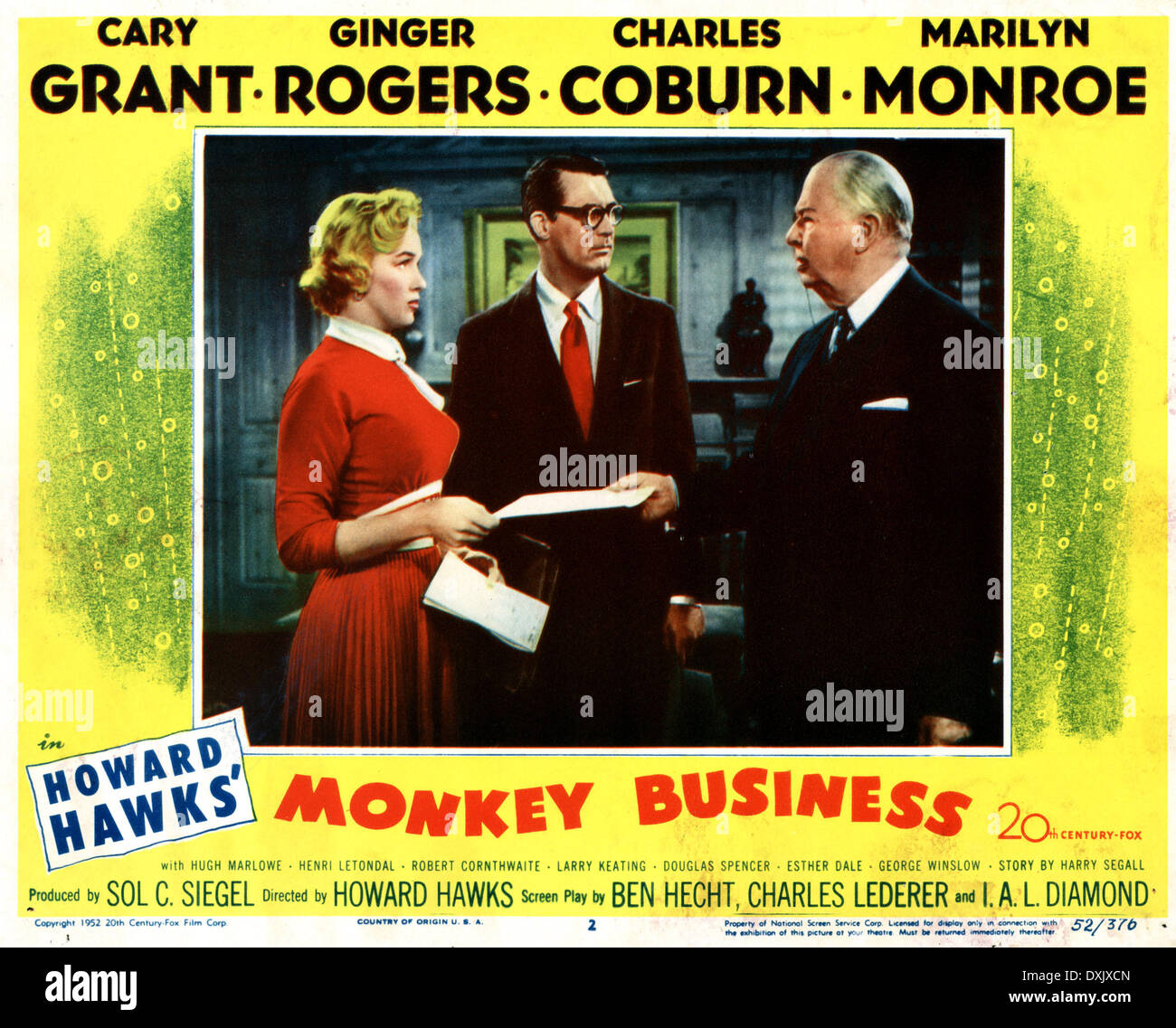 MONKEY BUSINESS (US1952) MARILYN MONROE, CARY GRANT, CHARLES Stock Photo