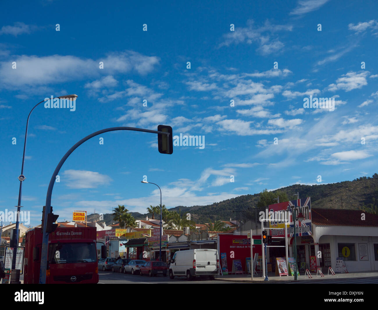 Benidorm bars hires stock photography and