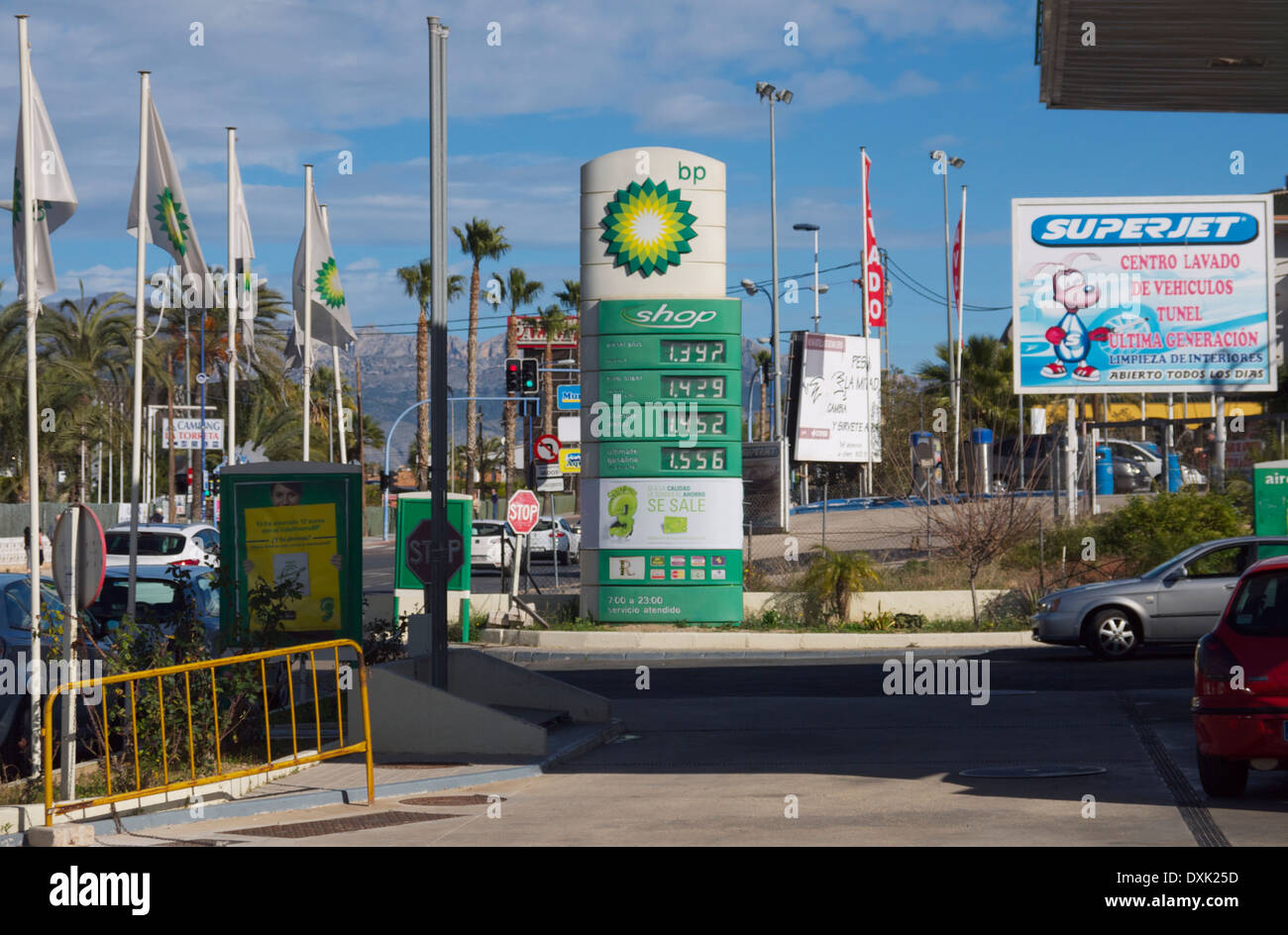 Spanish gas station hires stock photography and images Alamy