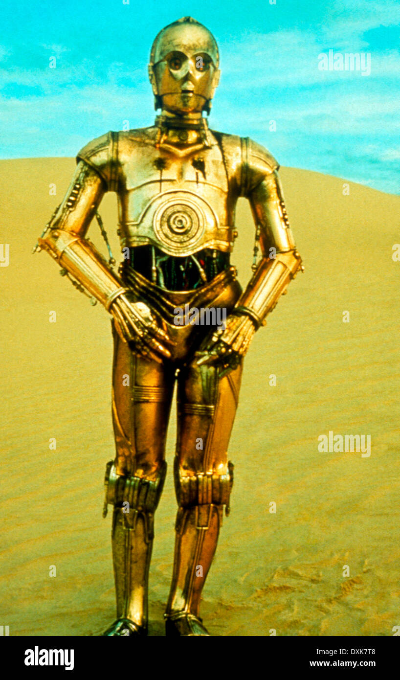 STAR WARS (US1977) You must credit LUCASFILMS C-3P0 Picture Stock Photo