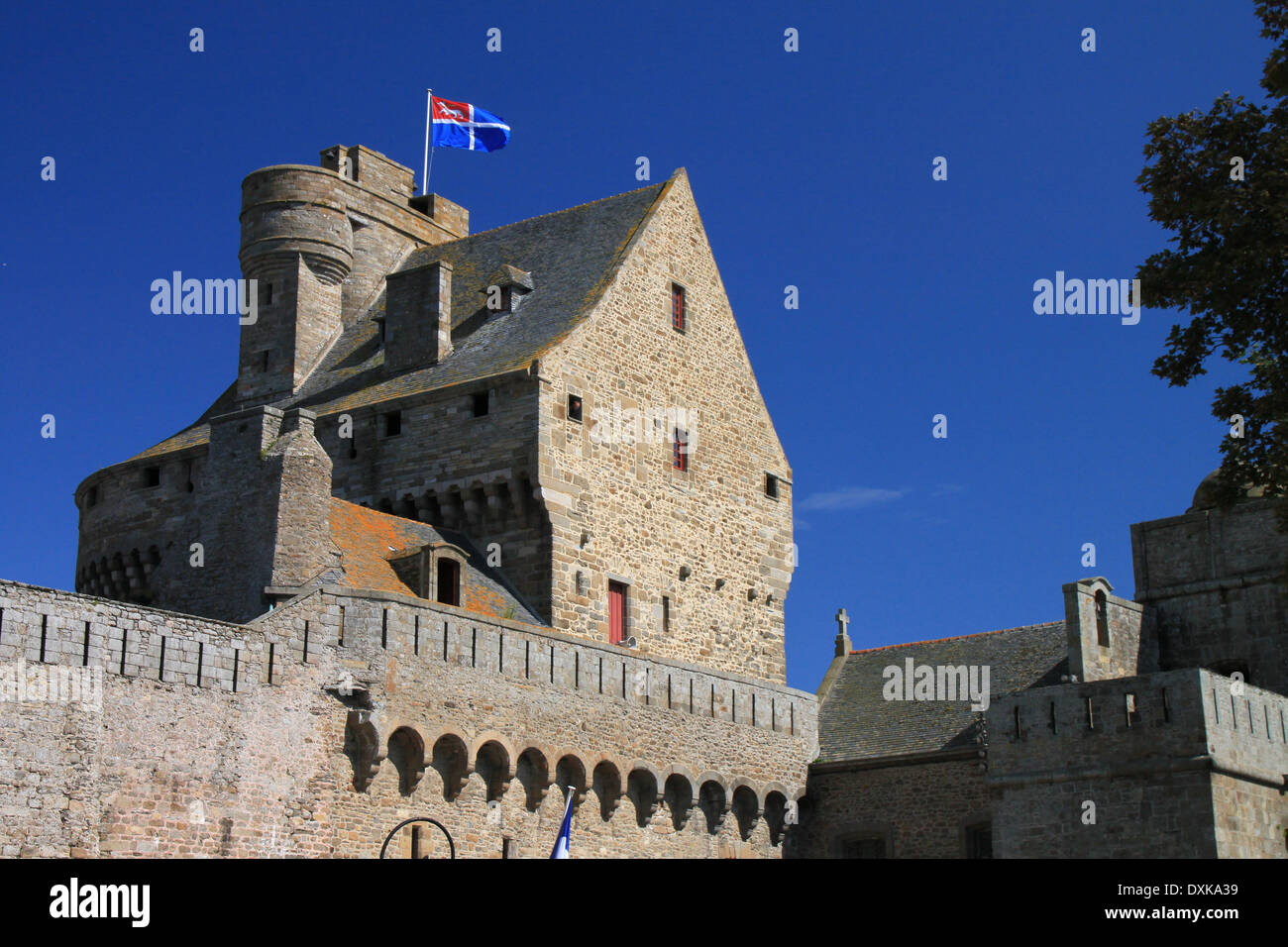 France, Brittany, Town hall Saint Malo. Stock Photo