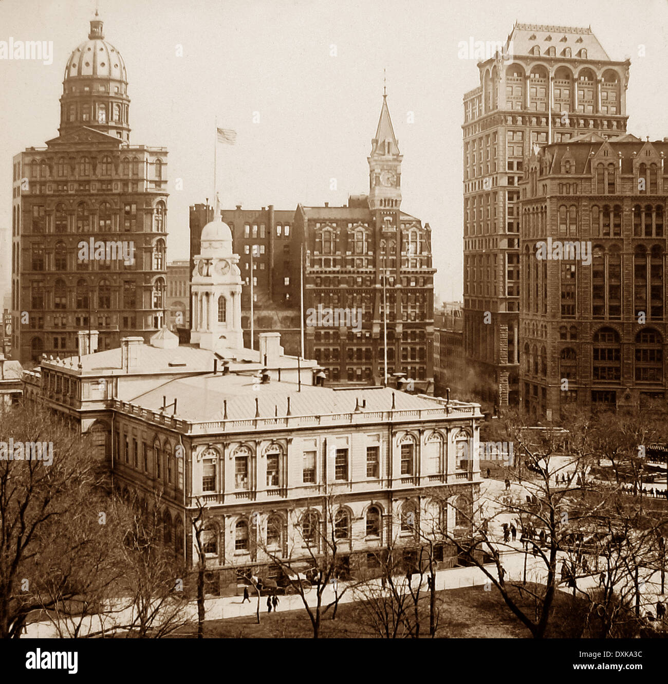 Skyscrapers New York USA early 1900s Stock Photo - Alamy