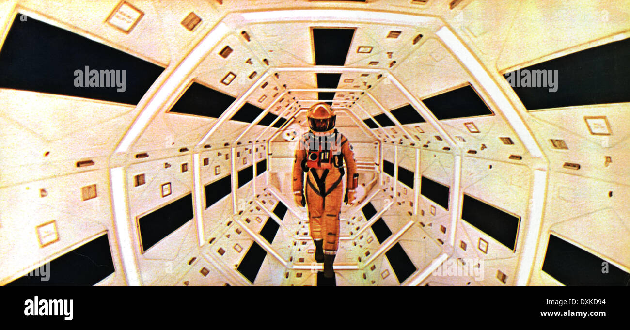 2001: A SPACE ODYSSEY, 1968, KEIR DULLEA Stock Photo