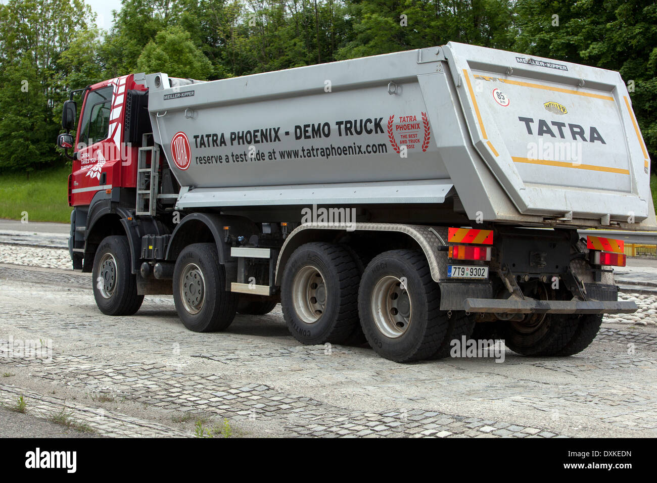 Tatra truck on the test polygon, Koprivnice Czech Republic Stock Photo
