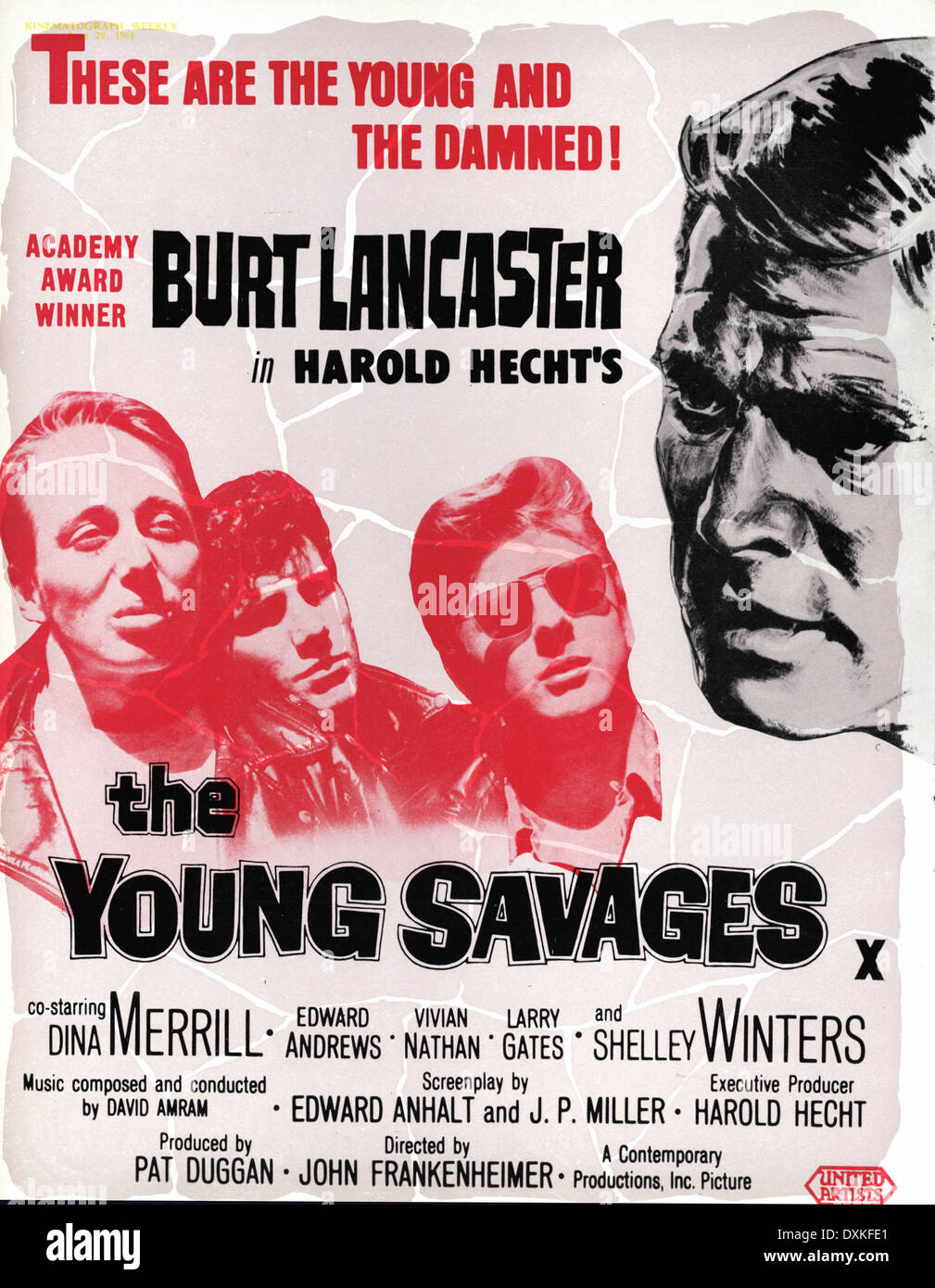 “The Young Savages”  Original Quad Poster - Film Poster - Movie Poster