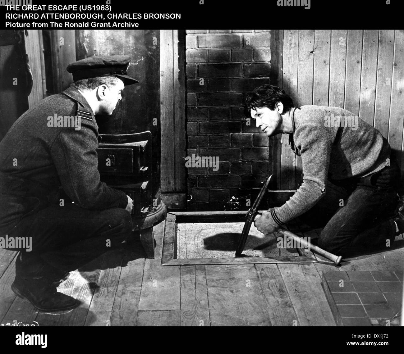 THE GREAT ESCAPE (US1963) RICHARD ATTENBOROUGH AND CHARLES B Stock Photo