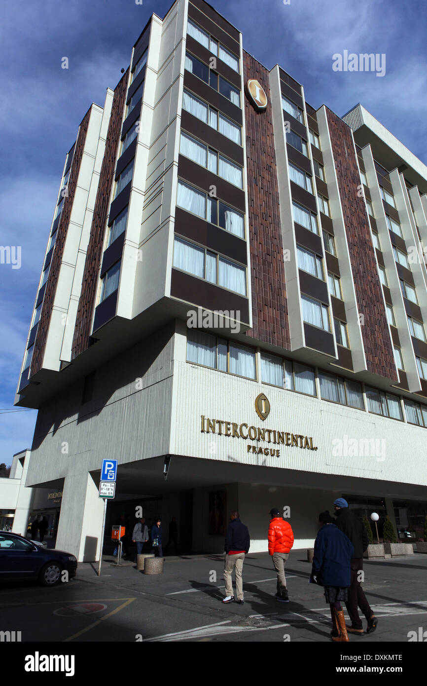 Hotel Intercontinental  Prague, Czech Republic Stock Photo
