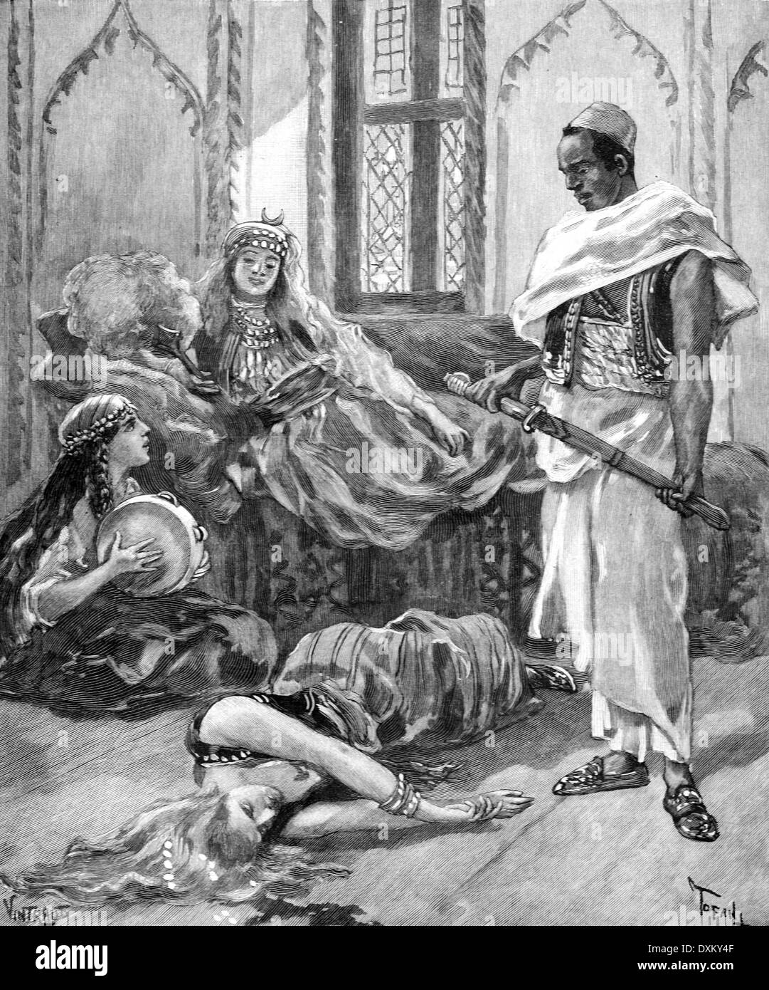 Roxelana or Hürrem Sultan (c1550-1558) Murder in the Harem Topkapi Palace Istanbul Turkey Stock Photo