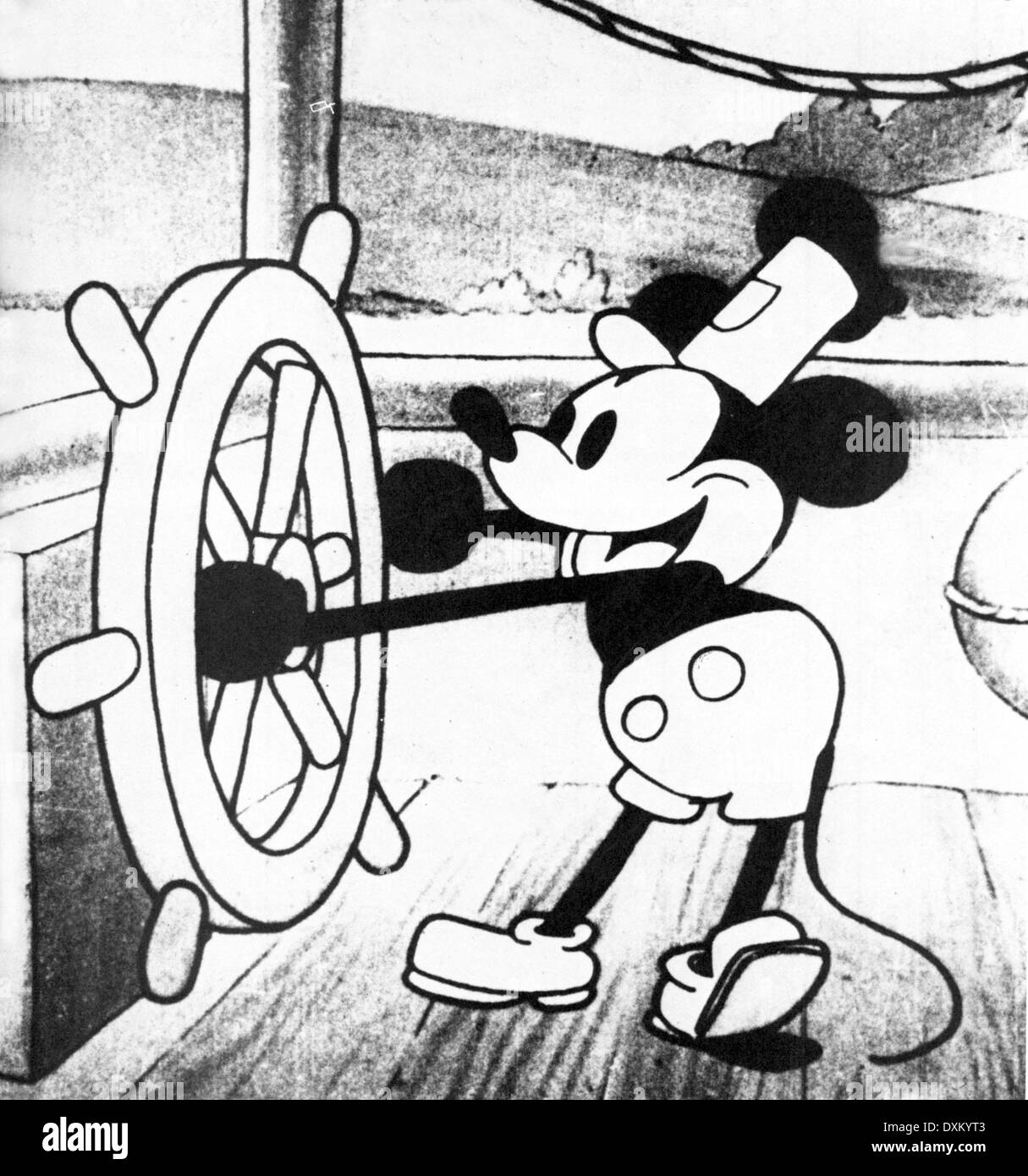 Mickey mouse cartoon Black and White Stock Photos & Images - Alamy