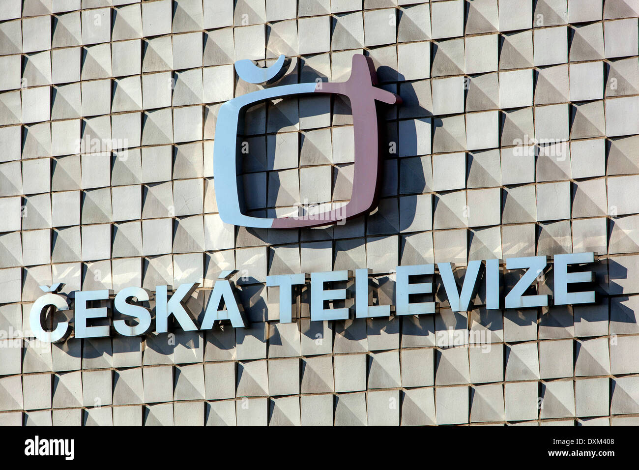 Ceska Televize Czech TV logo Czech Republic Stock Photo - Alamy