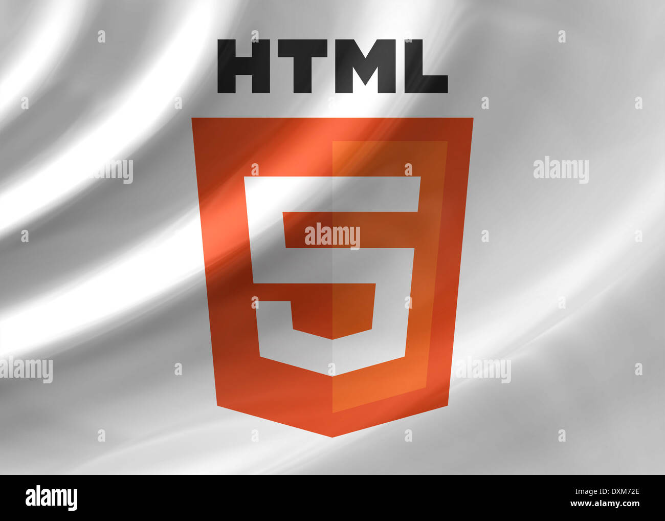 HTML logo icon flag symbol emblem Stock Photo - Alamy