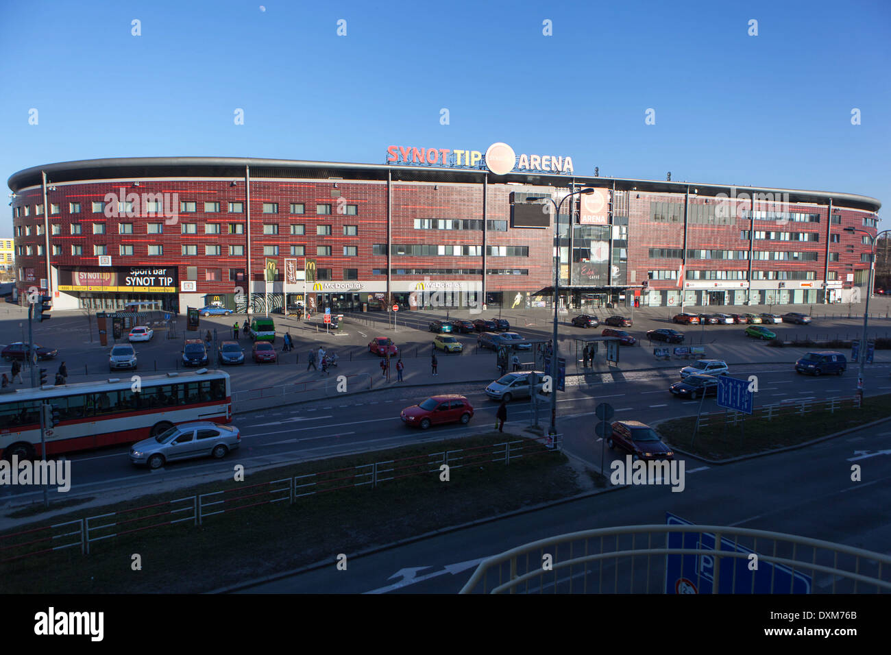 Slavia Prague, FC footbal stadium, Eden, Vrsovice. Prague Czech Republic Stock Photo