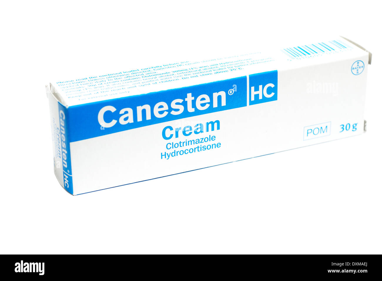 Canesten cream (Clotrimazole Hydrocortisone) used in the treatment of skin infections caused by several types of fungi Stock Photo