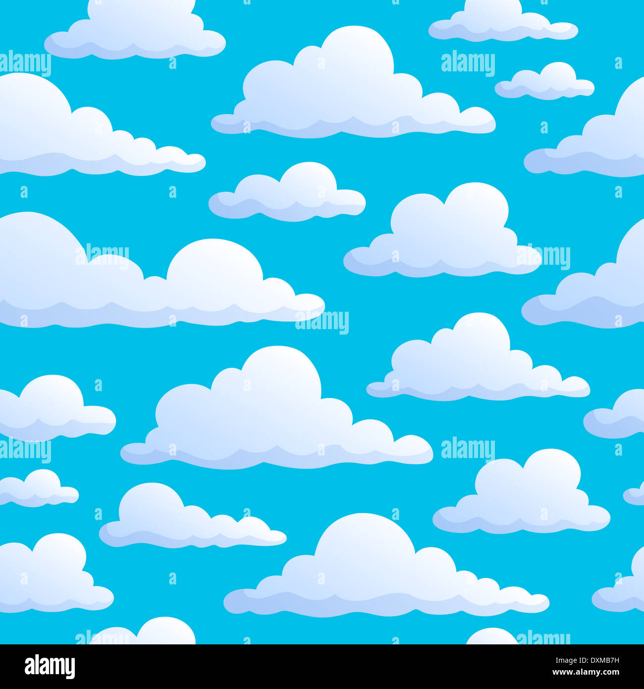 Seamless background clouds on sky - picture illustration Stock Photo ...