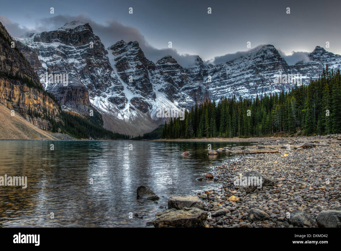 Moraine Lake Banff National Park Alberta Canada Stock Photo