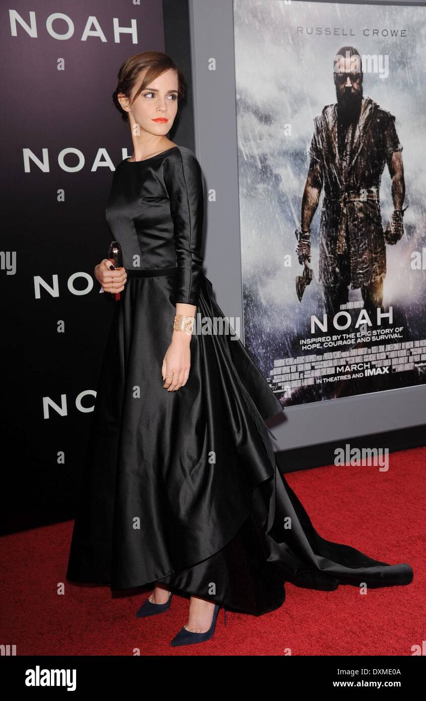 Emma Watson at arrivals for NOAH Premiere, Ziegfeld Theatre, New York ...