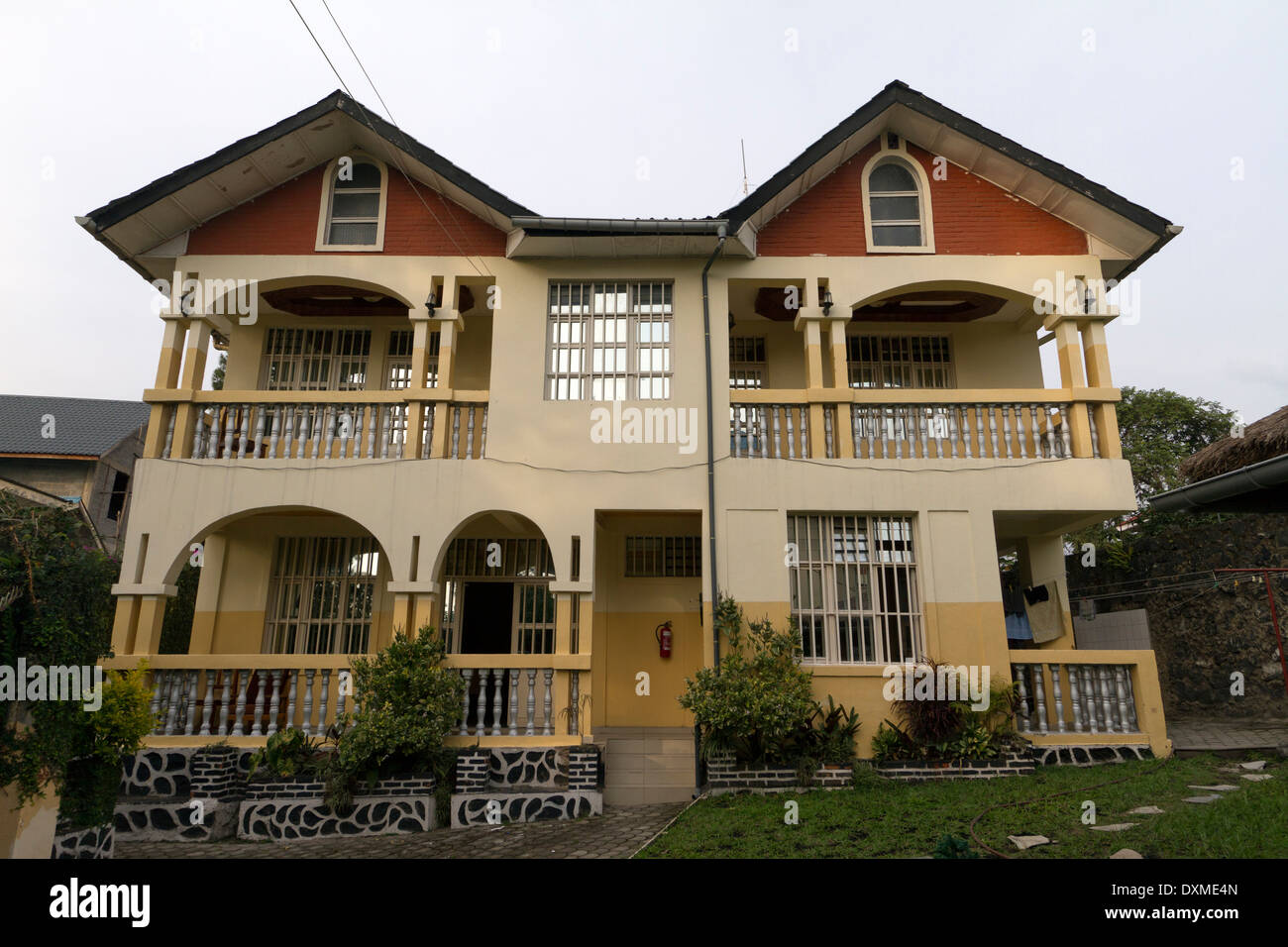 A house in Goma ,Congo ,DRC , Democratic Republic of Congo Africa Stock Photo