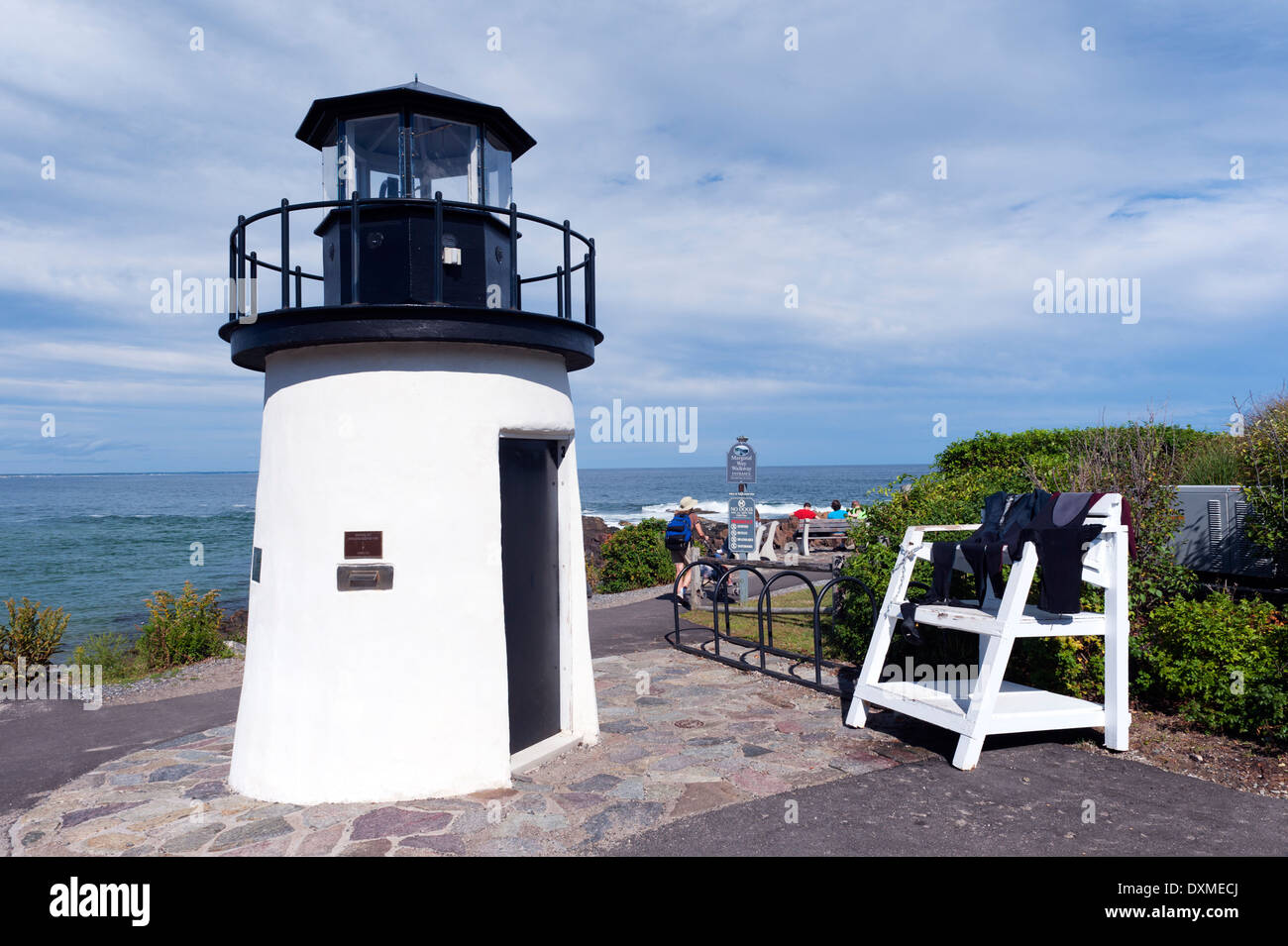 Marginal Way lighthouse, Ogunquit, Maine, USA Stock Photo Alamy