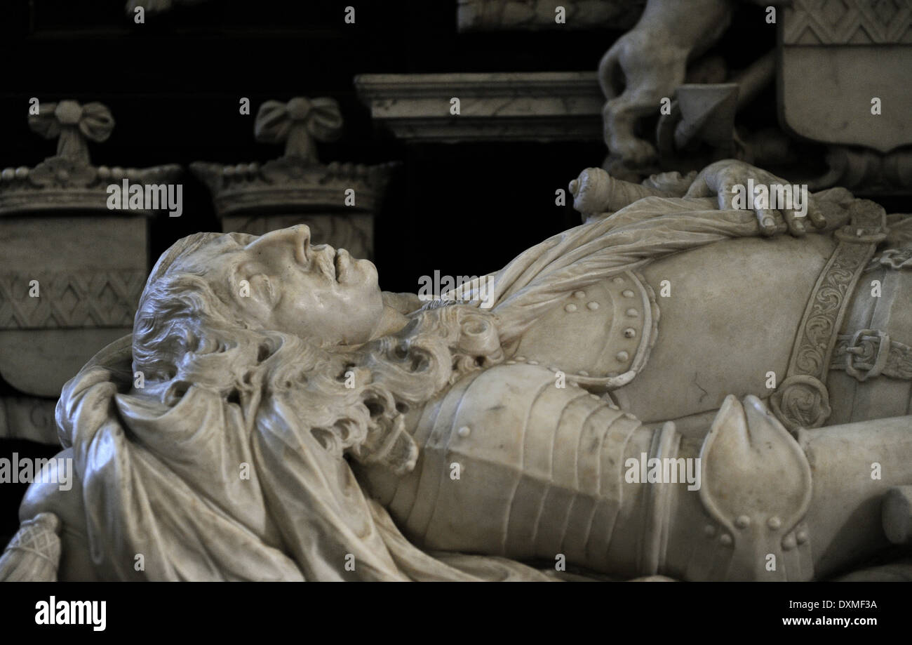 Willem Joseph baron van Ghent tot Drakenburgh (1626–1672). Dutch admiral. Tomb. St. Martin's Cathedral. Utrecht. Stock Photo