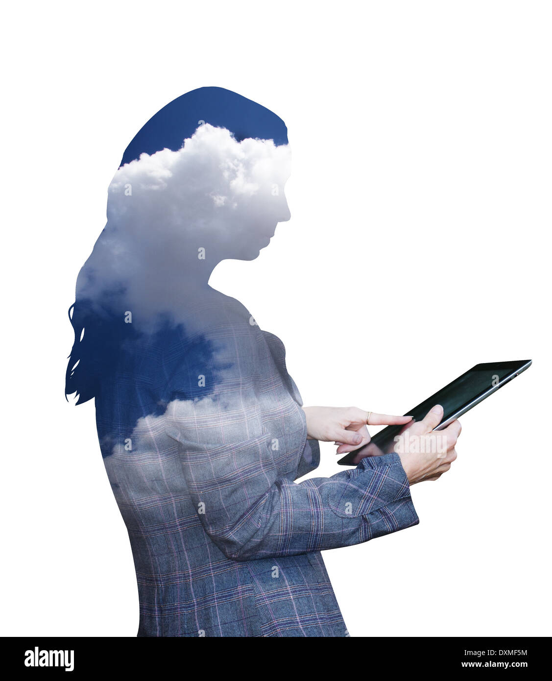 Cloud computing Stock Photo