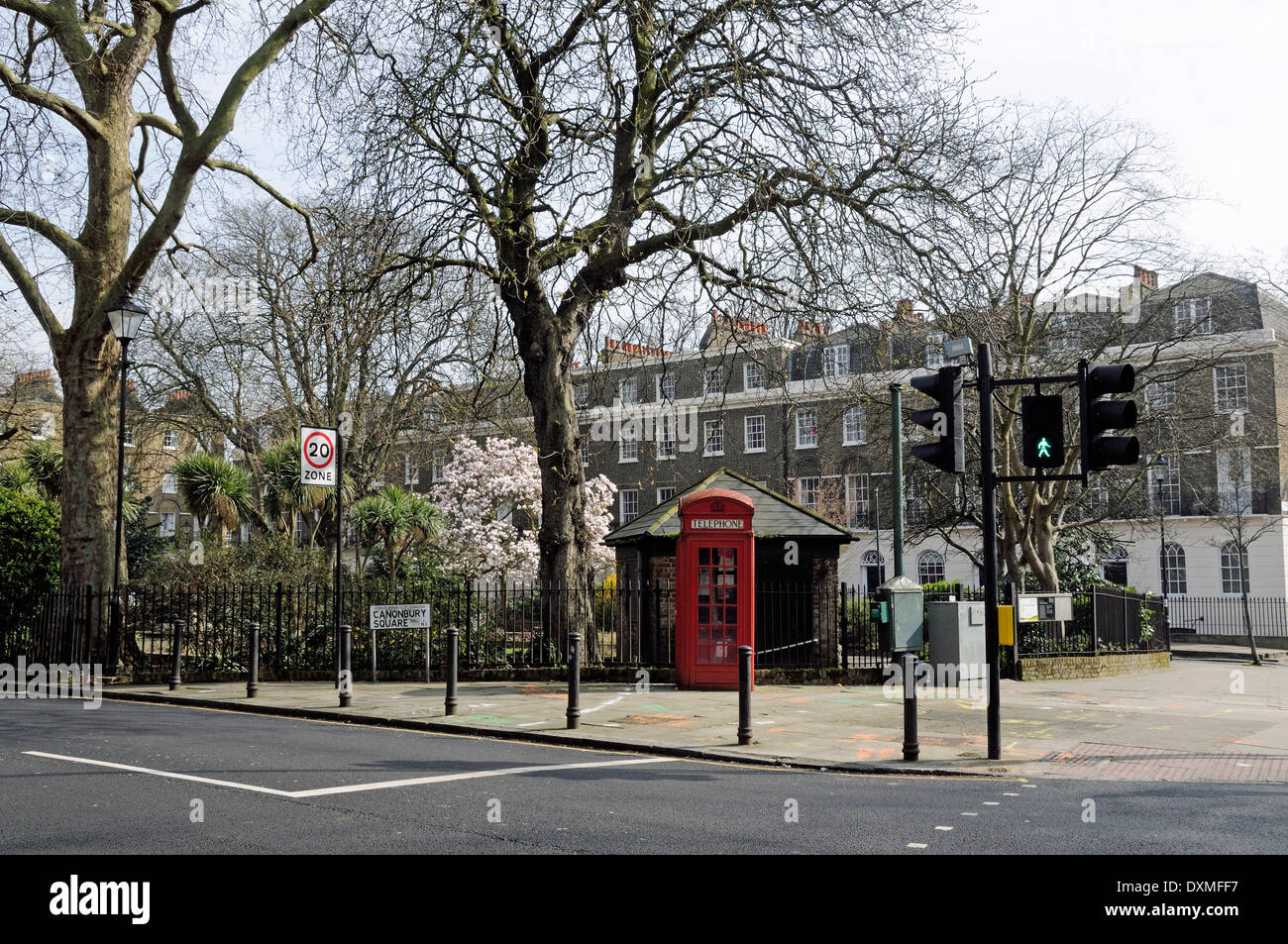 Canonbury Square London Borough of Islington England Britain UK Stock