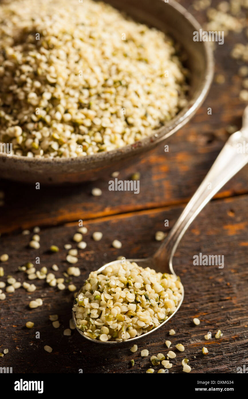 Healthy Organic Hulled Hemp Seeds in a Bowl Stock Photo - Alamy