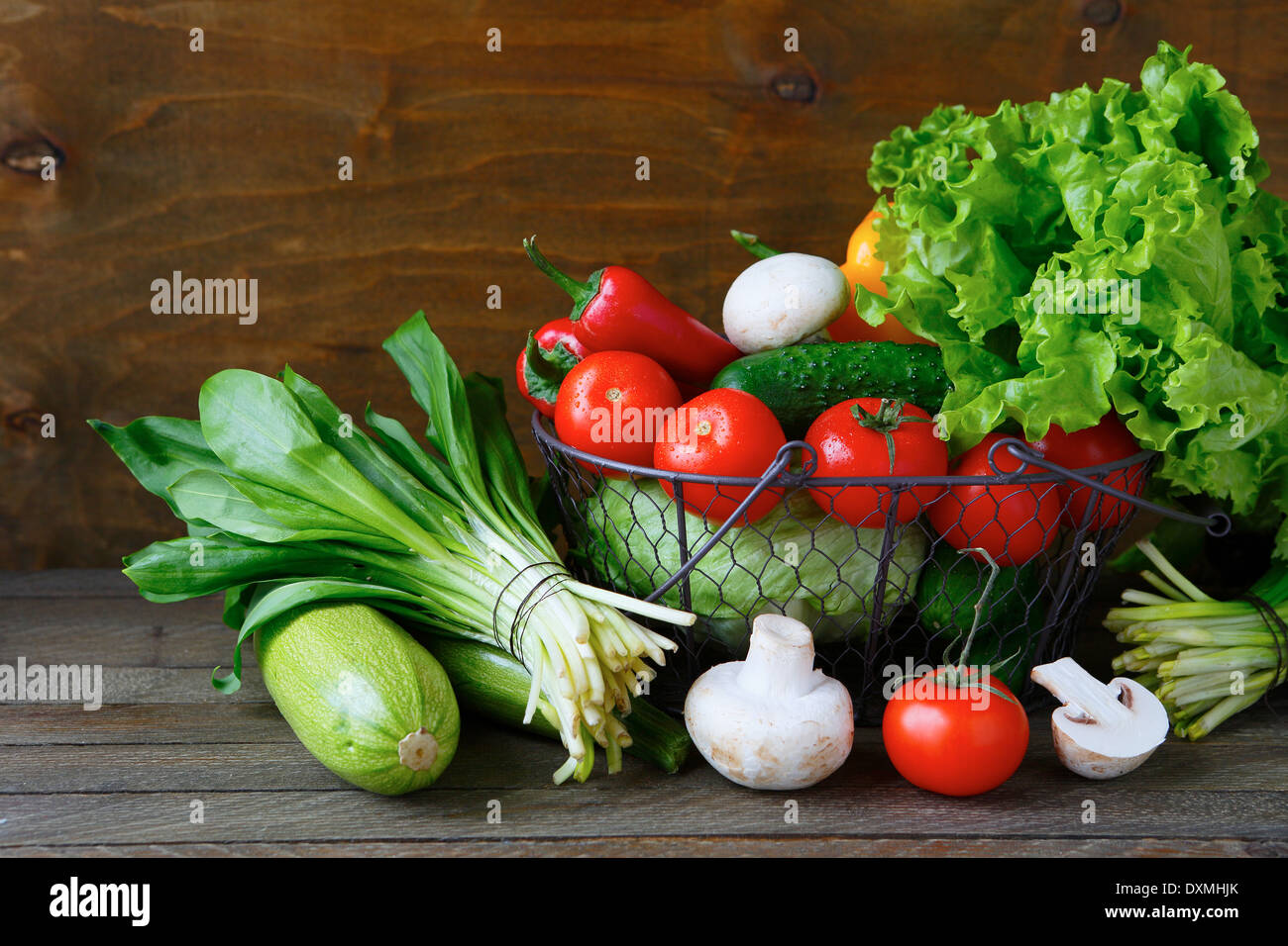 fresh vegetables on the table, food Stock Photo