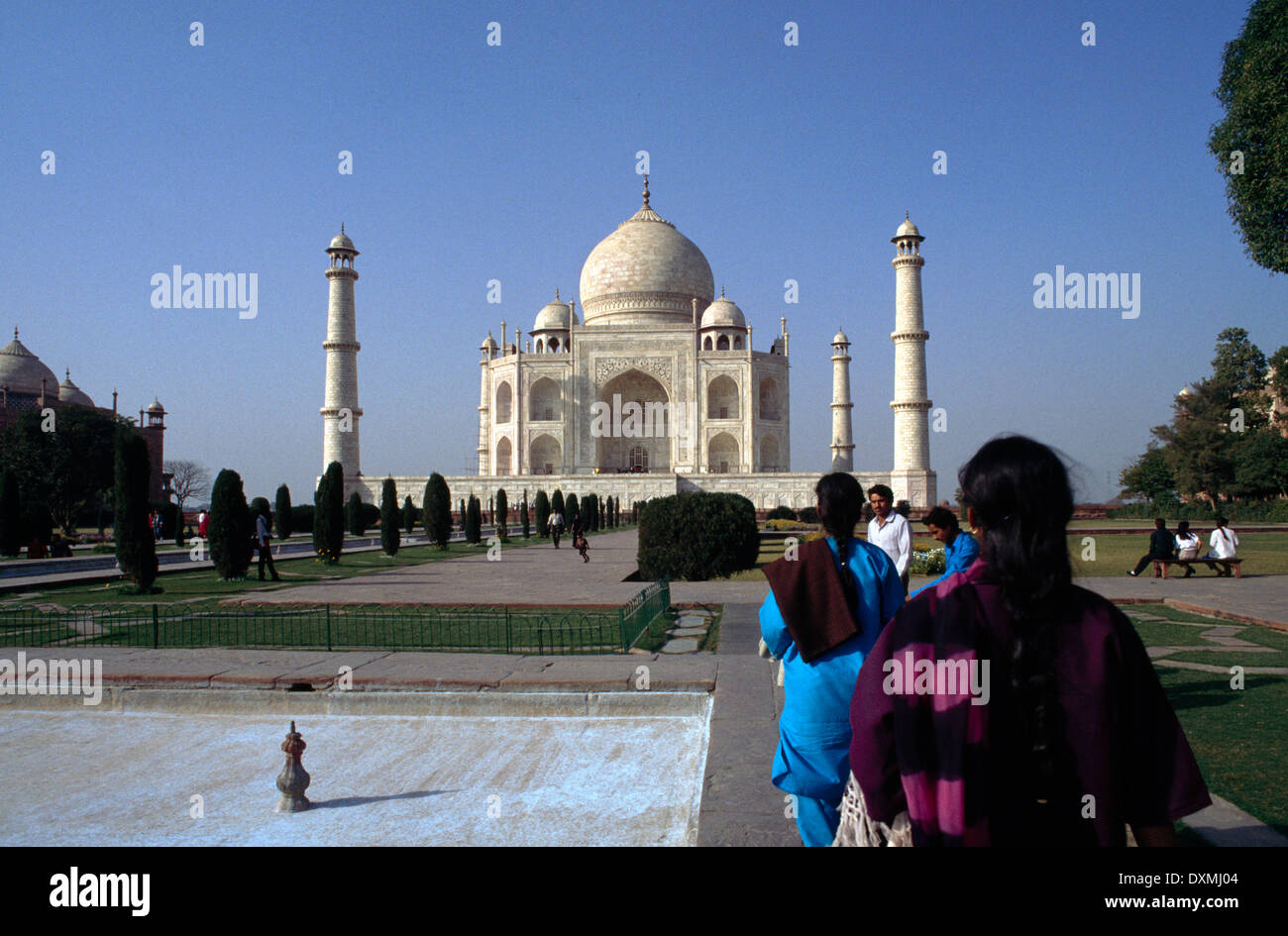 Agra India Taj Mahal Stock Photo