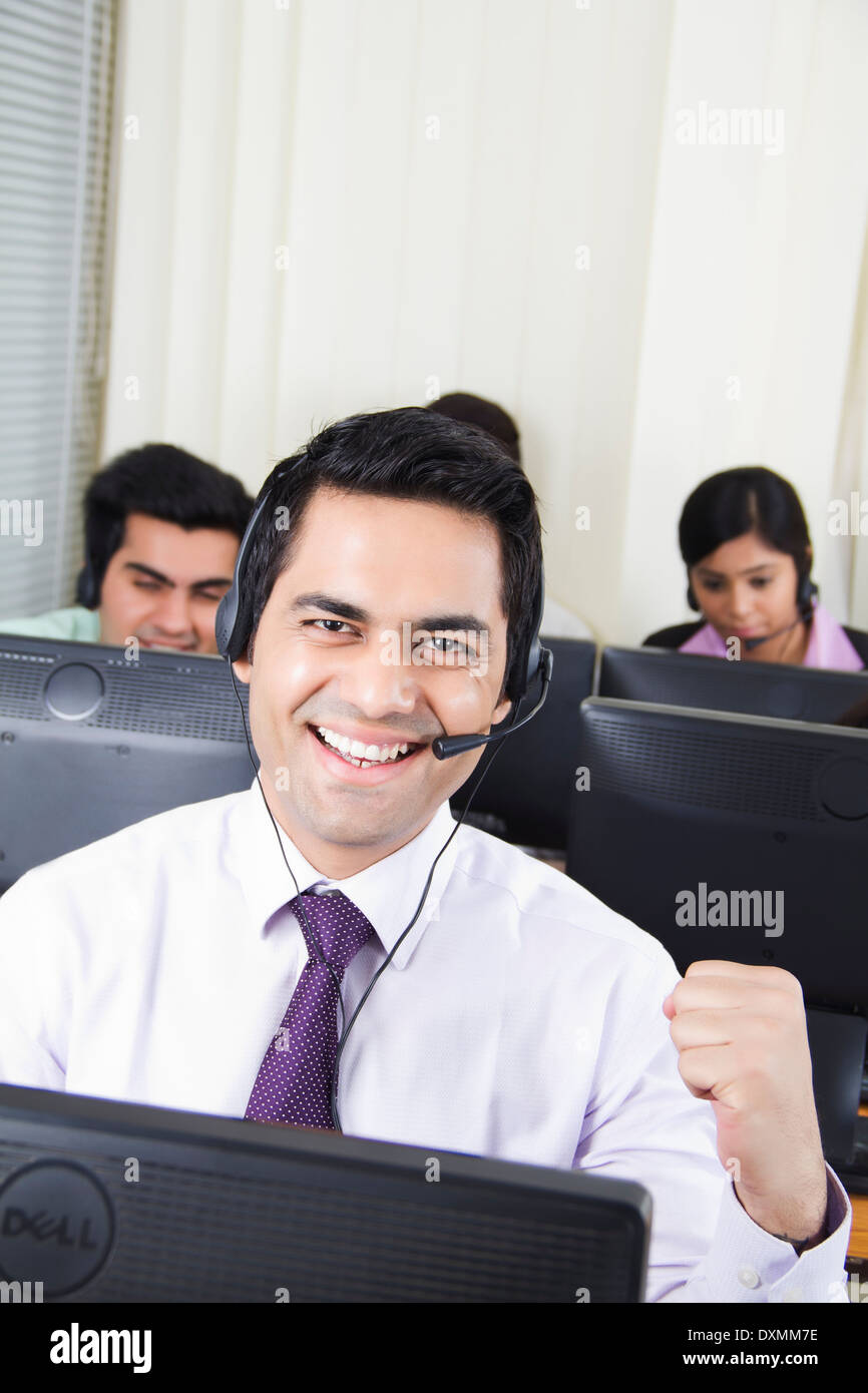 Indian Business People Working in call centre Stock Photo Alamy