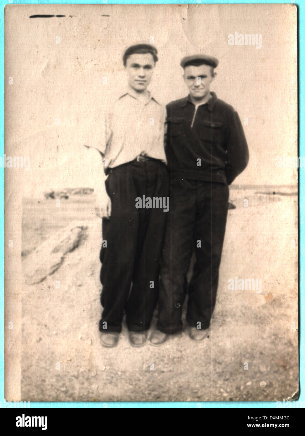 USSR - CIRCA 1965: An antique photo shows two young man Stock Photo - Alamy