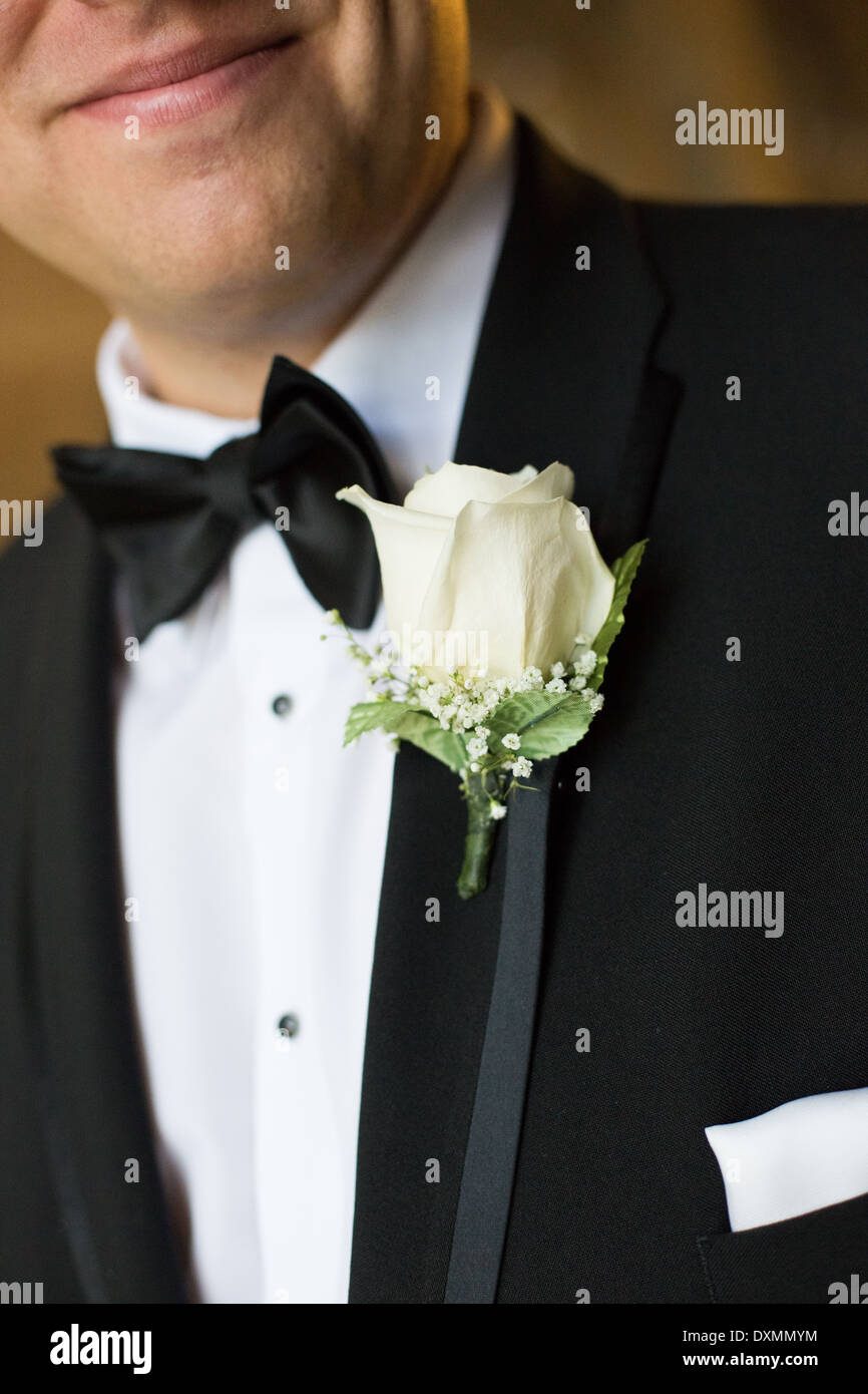 Tuxedo boutonniere hires stock photography and images Alamy